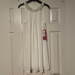 White dress with sparkle detail